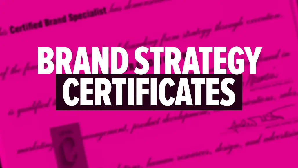 Best Brand Strategy Certificates