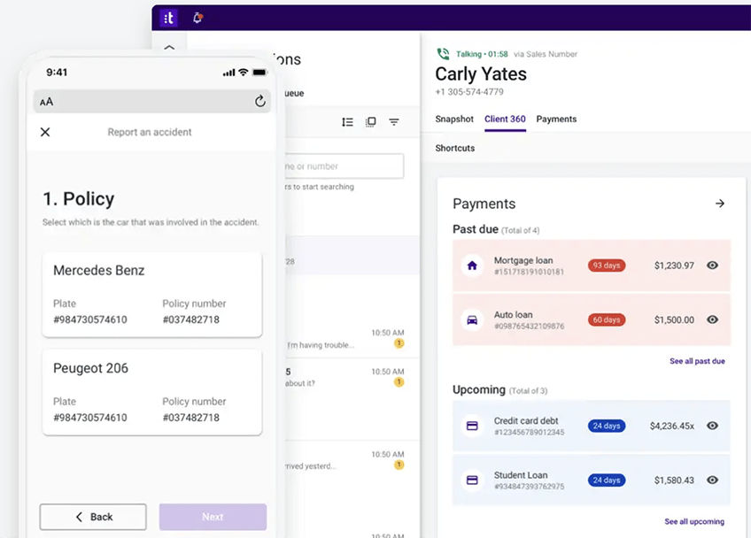 TalkDesk call monitoring dashboard