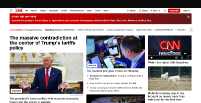 CNN Breaking News homepage