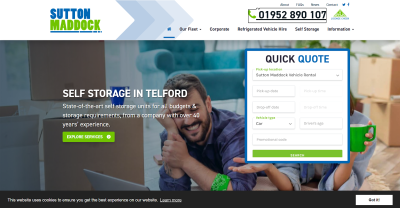 Sutton Maddock Vehicle Rental homepage