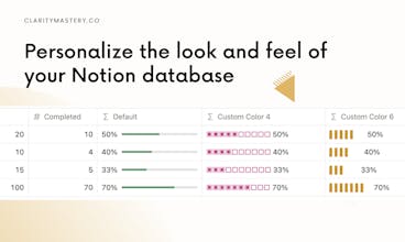 Notion Progress Bar Formula Generator gallery image