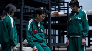 Squid Game S3 (L to R) Jo Yu-ri as Jun-hee, Lee Jung-jae as Seong Gi-hun, Park Sung-hoon as Hyun-ju in Squid Game S3 Cr. No Ju-han/Netflix © 2025