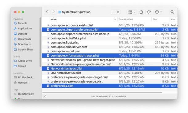 Trash network files and reboot then reconnect to the router