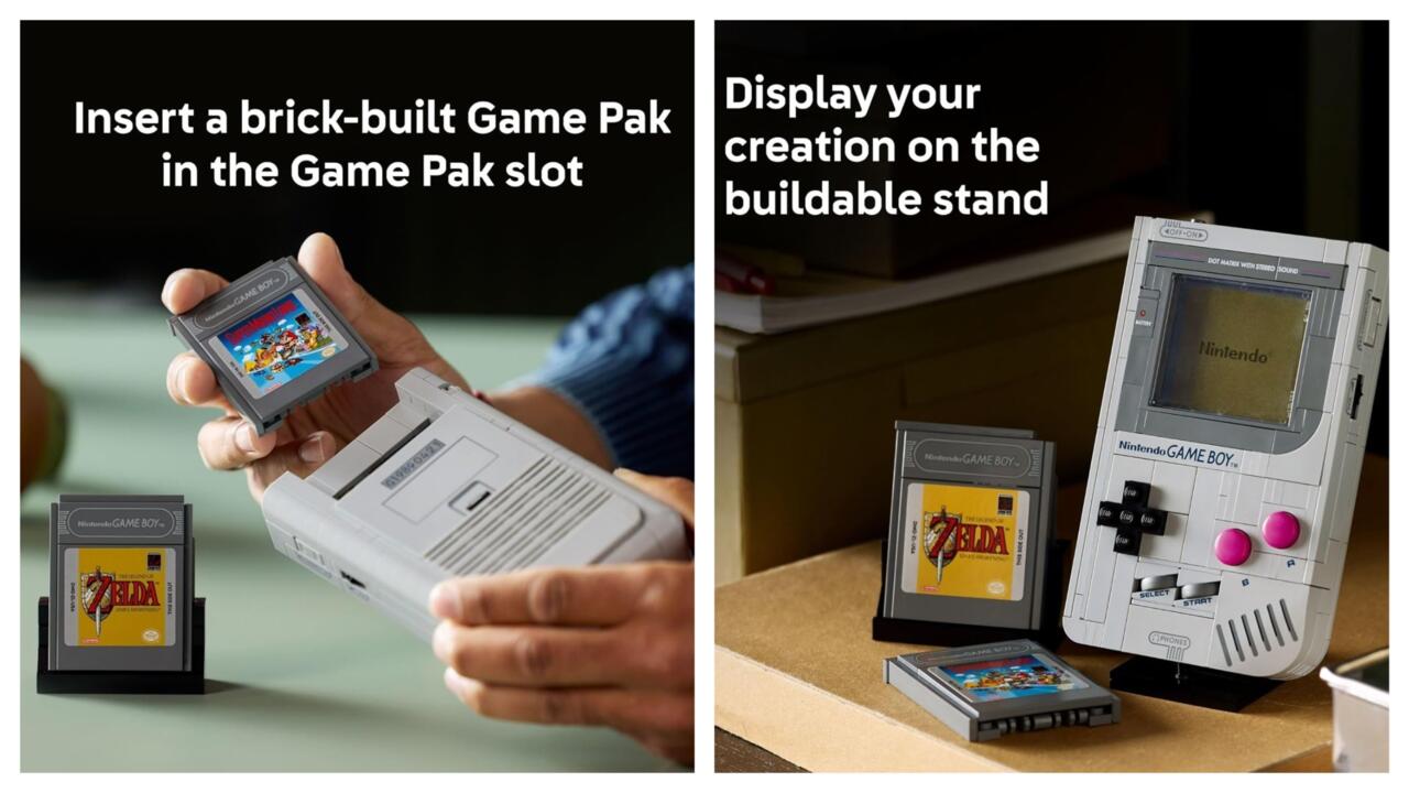 Load Super Mario Land or Link's Awakening into the Game Pak slot.