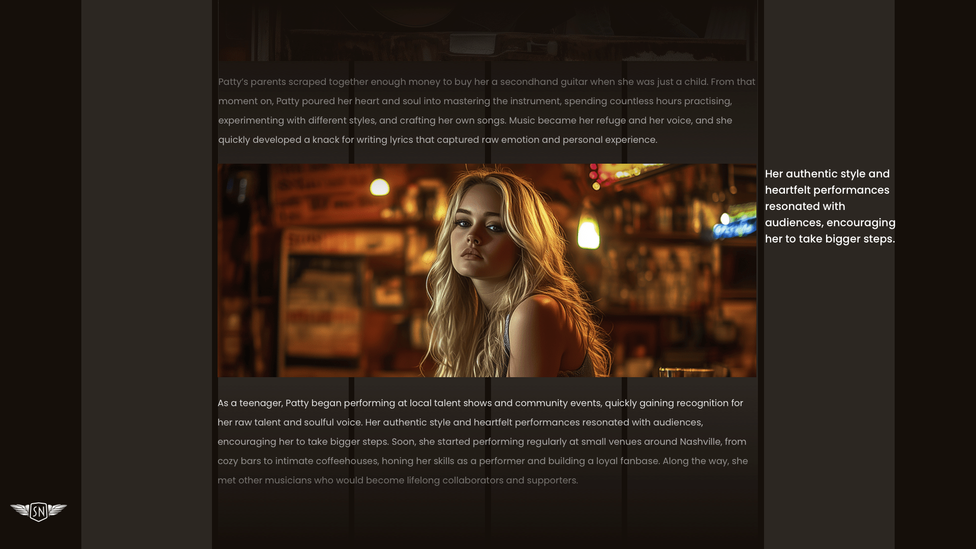 Caption positioned to the right of a picture.