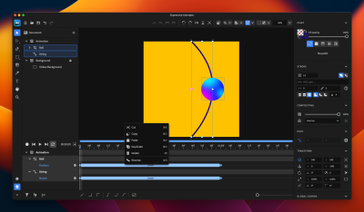 Screenshot with the context menu where you can choose Reverse