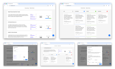 Screenshots of the final, polished application UI.