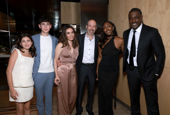Writer Noah Oppenheim, Idris Elba, and their guests attend the Netflix film 'A House of Dynamite', NYFF Main Slate Premiere and Q&A on September 28, 2025 in New York City.