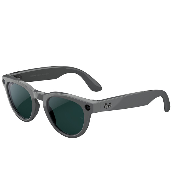 An official product render of gray Ray-Ban Meta Gen 2 smart glasses from a front angle
