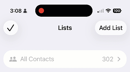 When selecting a button in the Contacts app, the button pulse and wiggle to indicate selection.