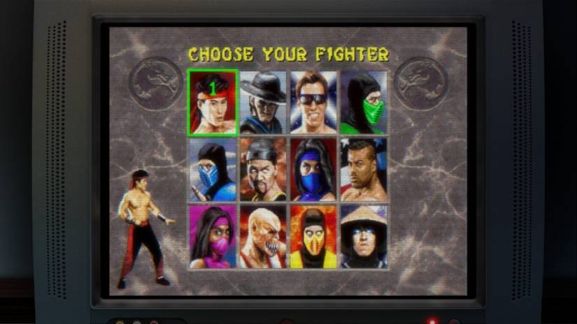 Mortal Kombat 2 select screen
