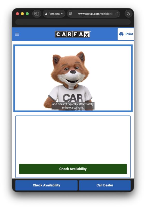 Safari Color Tinting has been disabled on Mac