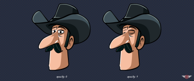 Blinking effect by animating eyelids’ opacity.