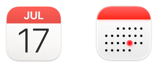 Calendar’s icons old and new