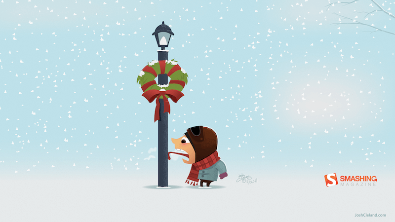 Tongue Stuck On Lamppost