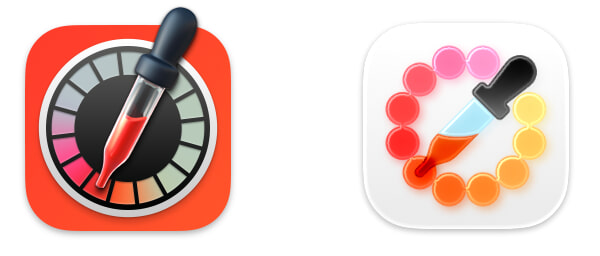 Digital Color Meter’s icons old and new