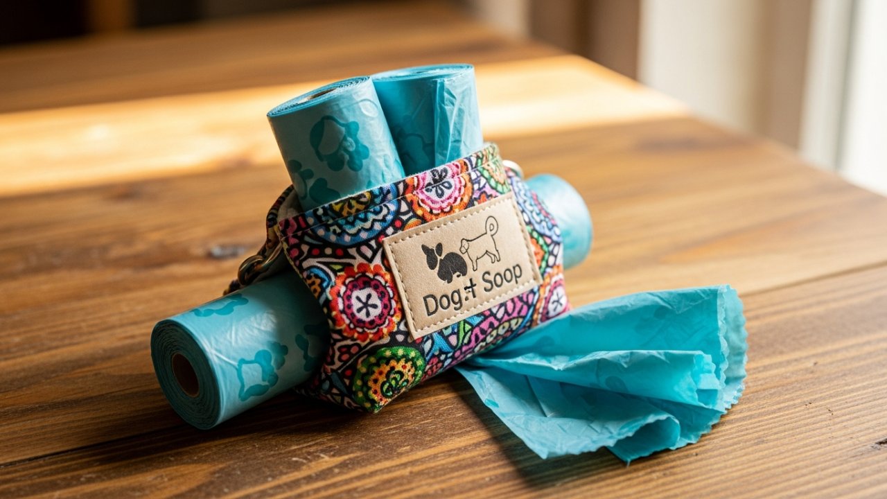 Fabric Dog Poop Bag Holder