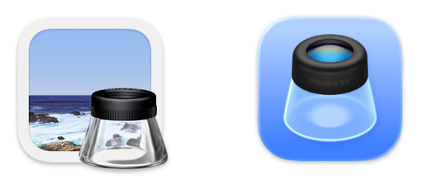 Preview’s icons old and new