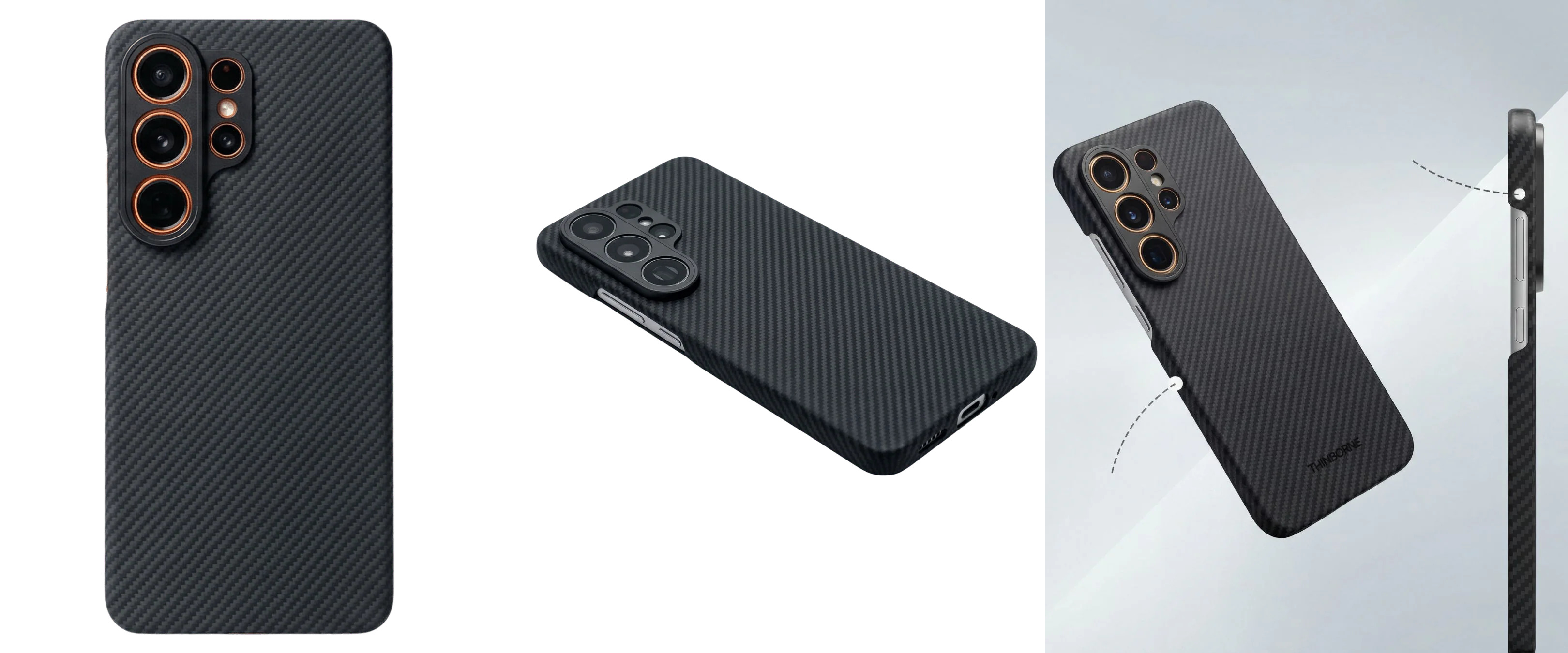 Images from Thinborne's S26 Ultra case listing